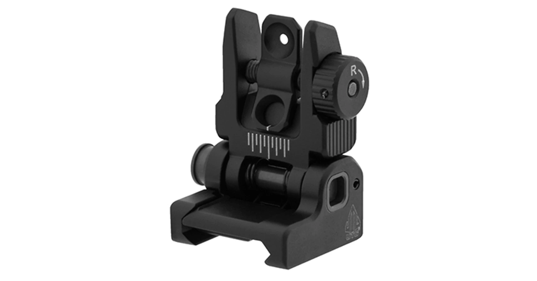 UTG AR15 Spring Loaded Flip Up Rear Sight