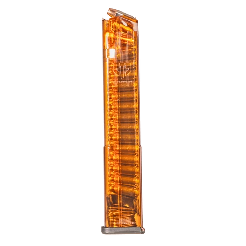 ETS 32rd (9mm) GEN 2 magazine fits Glock 17, 18, 19, 19x, 26, 34, 45, 49 - Orange - GLK-18G2OR