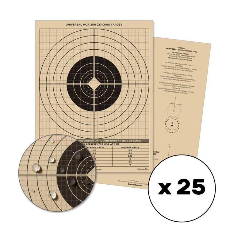 rite-in-the-rain-25-meter-zeroing-target-25-pcs