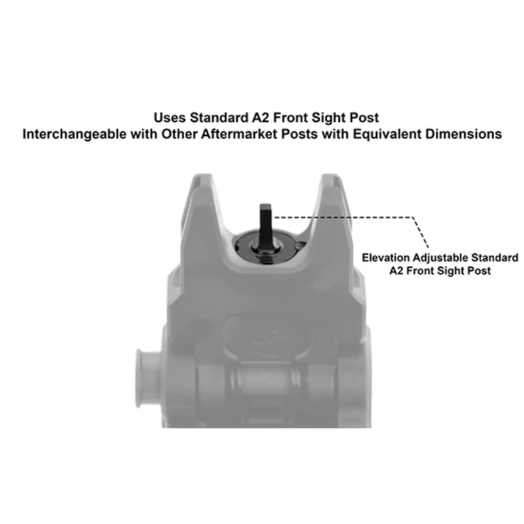 UTG AR15 Spring Loaded Flip Up Front Sight