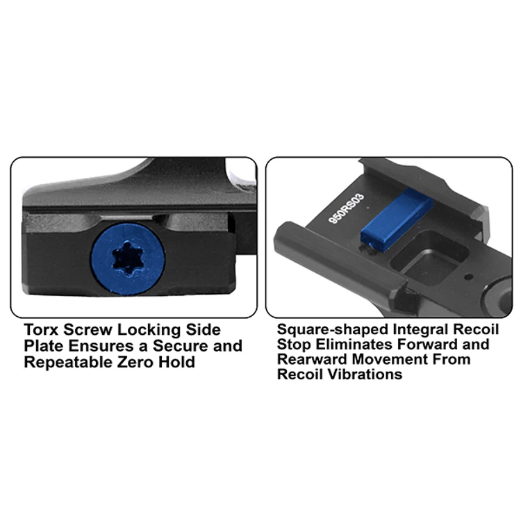 UTG AR15 Super Slim Fixed Low Profile Rear Sight