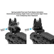 UTG AR15 Spring Loaded Flip Up Front Sight