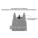 UTG AR15 Spring Loaded Flip Up Front Sight