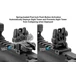 UTG AR15 Spring Loaded Flip Up Rear Sight