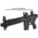 UTG AR15 Spring Loaded Flip Up Rear Sight